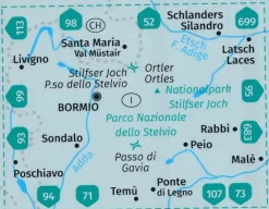 Kompass Italië & Malta|Wandelkaart 072 Nationalpark Stilfser Joch