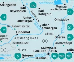 Kompass Duitsland|Wandelkaart 05 Oberammergau und Ammertal