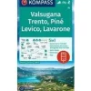Kompass Italië & Malta|Wandelkaart 75 Valsugana, Trento, Piné