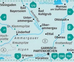 Kompass Duitsland|Wandelkaart 07 Werdenfelser Land mit Zugspitze