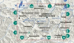 Kompass Oostenrijk|Duitsland|Wandelkaart 5 Wettersteingebirge