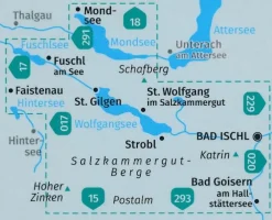 Kompass Oostenrijk|Wandelkaart 018 Wolfgangsee, Fuschisee