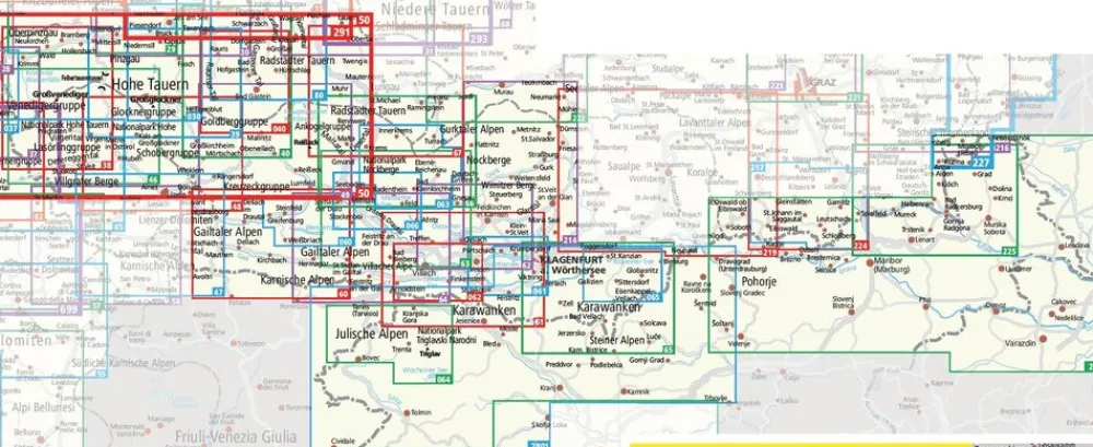 Kompass Oostenrijk|Wandelkaart 061 Wörthersee, Klagenfurt