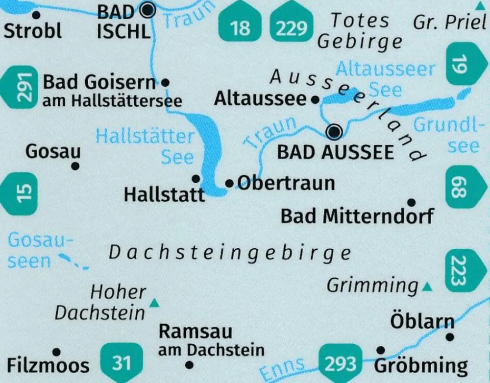 Kompass Oostenrijk|Wandelkaart wk20 Dachstein, Ausseerland