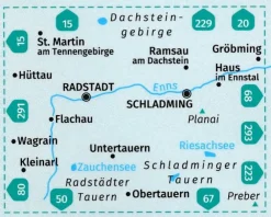 Kompass Oostenrijk|Wandelkaart wk31 Radstadt, Schladming