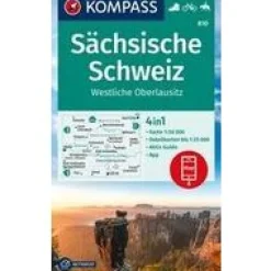 Kompass Duitsland|Wandelkaart WK810 Sachsische Schweiz