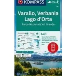 Kompass Italië & Malta|Wandelkaart WK97 Varallo, Verbania