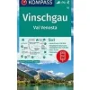 Kompass Italië & Malta|Wandelkaart WK52 Vinschgau/Val Venosta