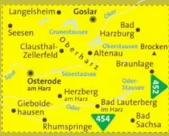 Kompass Duitsland|Wandelkaart WK451 Westlicher Harz