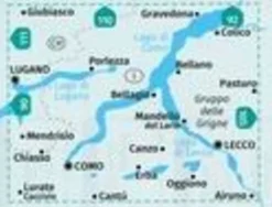 Kompass Italië & Malta|WK91 Lago di Como, Lago di Lugano