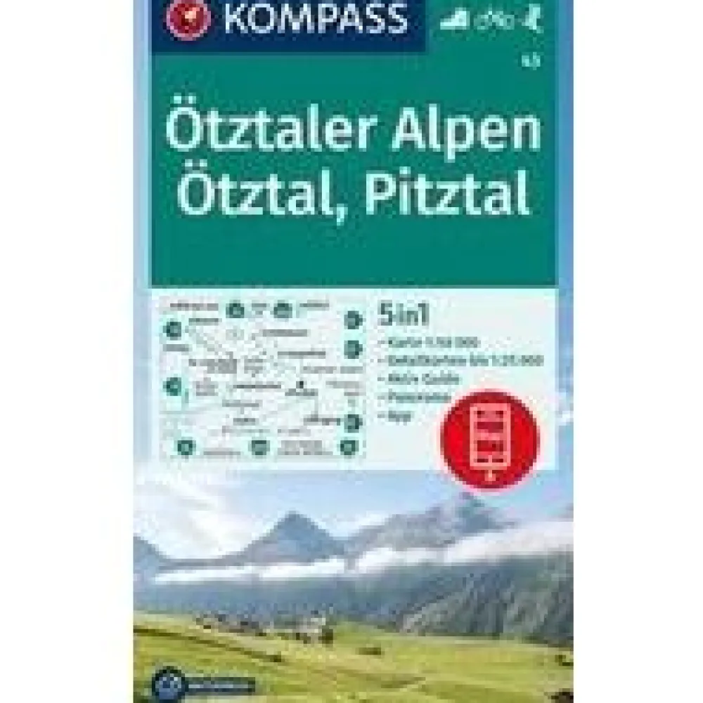 Kompass Oostenrijk|WK43 Otztaler Alpen