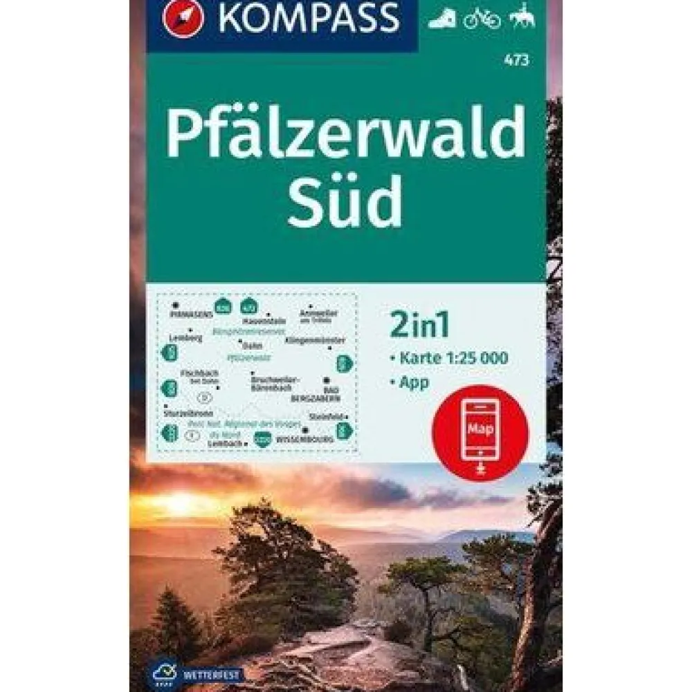 Kompass Duitsland|WK473 Pfalzerwald Sud