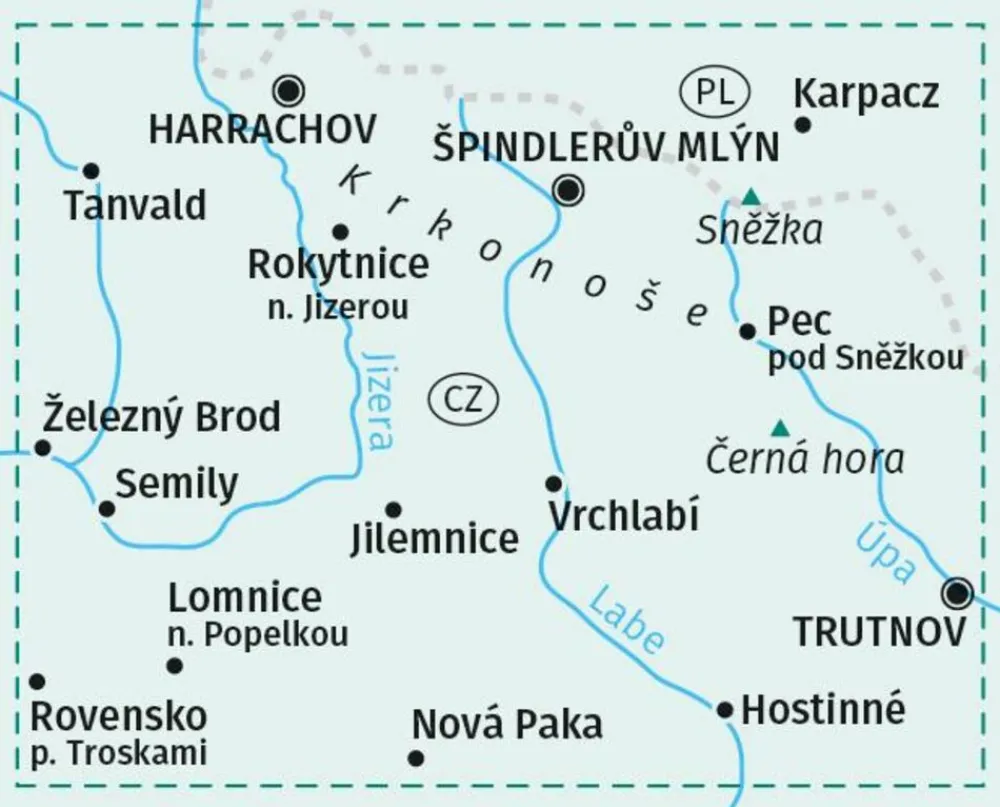 Kompass Oost-Europa|WK2087 Riesengebirge Krkonose