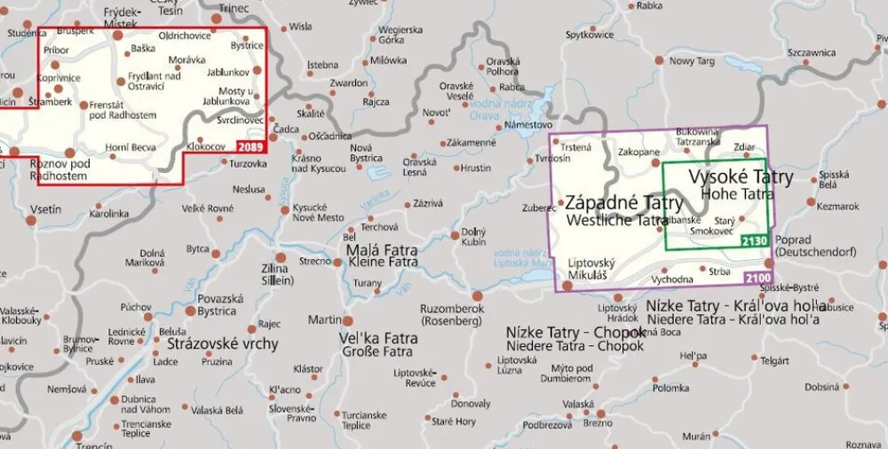 Kompass Oost-Europa|WK2087 Riesengebirge Krkonose