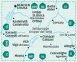 Kompass Italië & Malta|WK59 Sellagruppe Gröden Seiser
