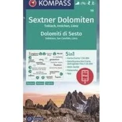 Kompass Italië & Malta|WK58 Sextner Dolomiten