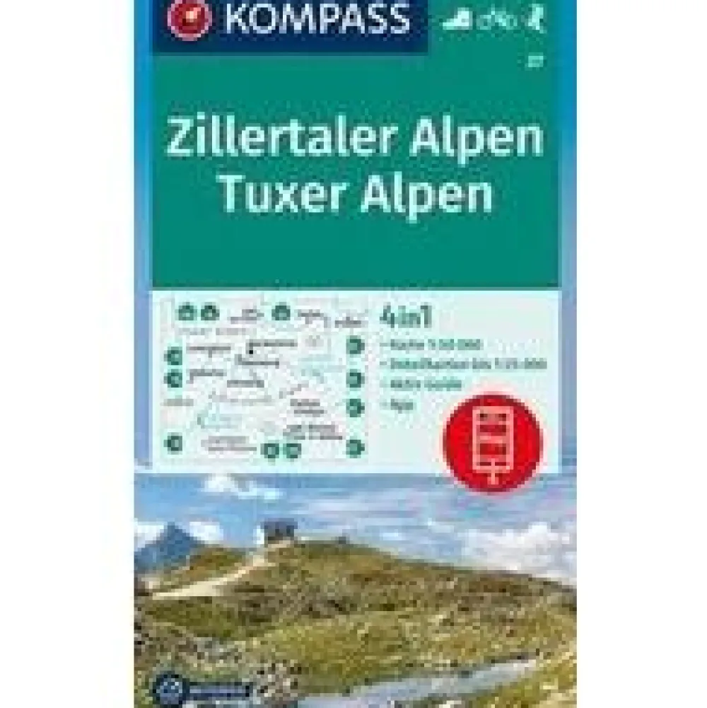 Kompass Oostenrijk|WK37 Zillertaler Alpen Tuxer