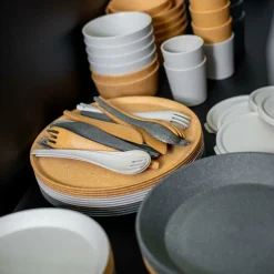 KOZIOL Campingservies|Rio bestekset 3st nature ash grey