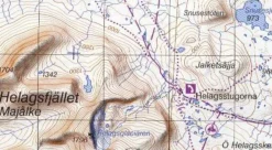 Lantmäteriet Fjallkarta Scandinavië & Ijsland|Wandelkaart BD11 Tjamotis 1:100.000