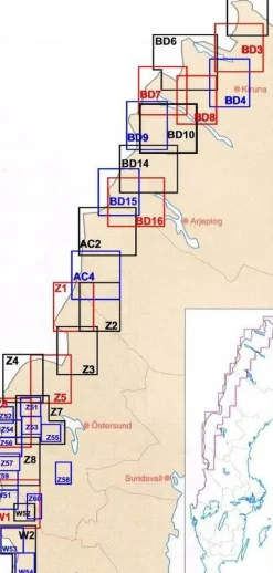 Lantmäteriet Fjallkarta Scandinavië & Ijsland|Wandelkaart BD11 Tjamotis 1:100.000