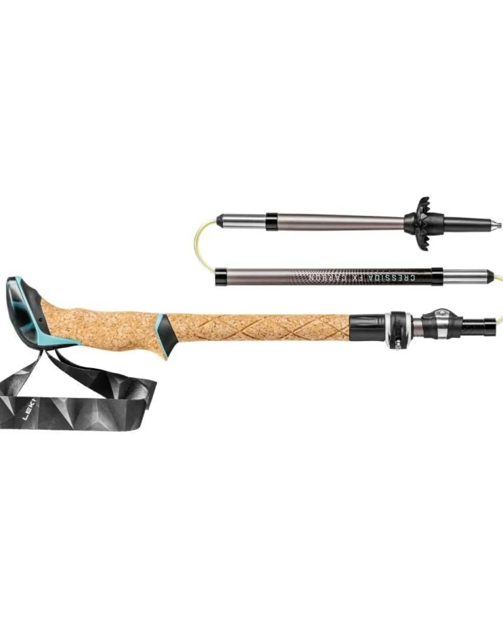 Leki Wandelstokken|Wandelstokken|Cressida FX carbon brown-metallic/mint