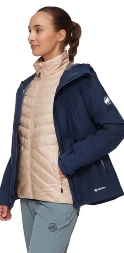 DAMES Mammut Jassen Dames|Convey 3 in 1 HS hooded jacket woman