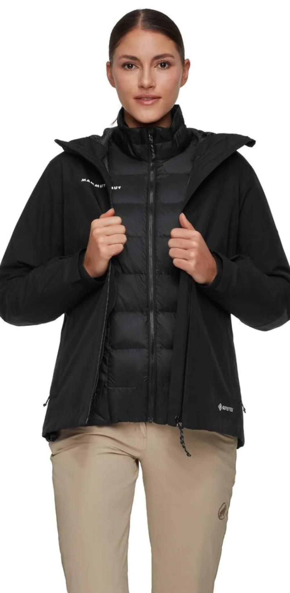 DAMES Mammut Jassen Dames|Treeline 3 in 1 HS Hooded Jacket Women