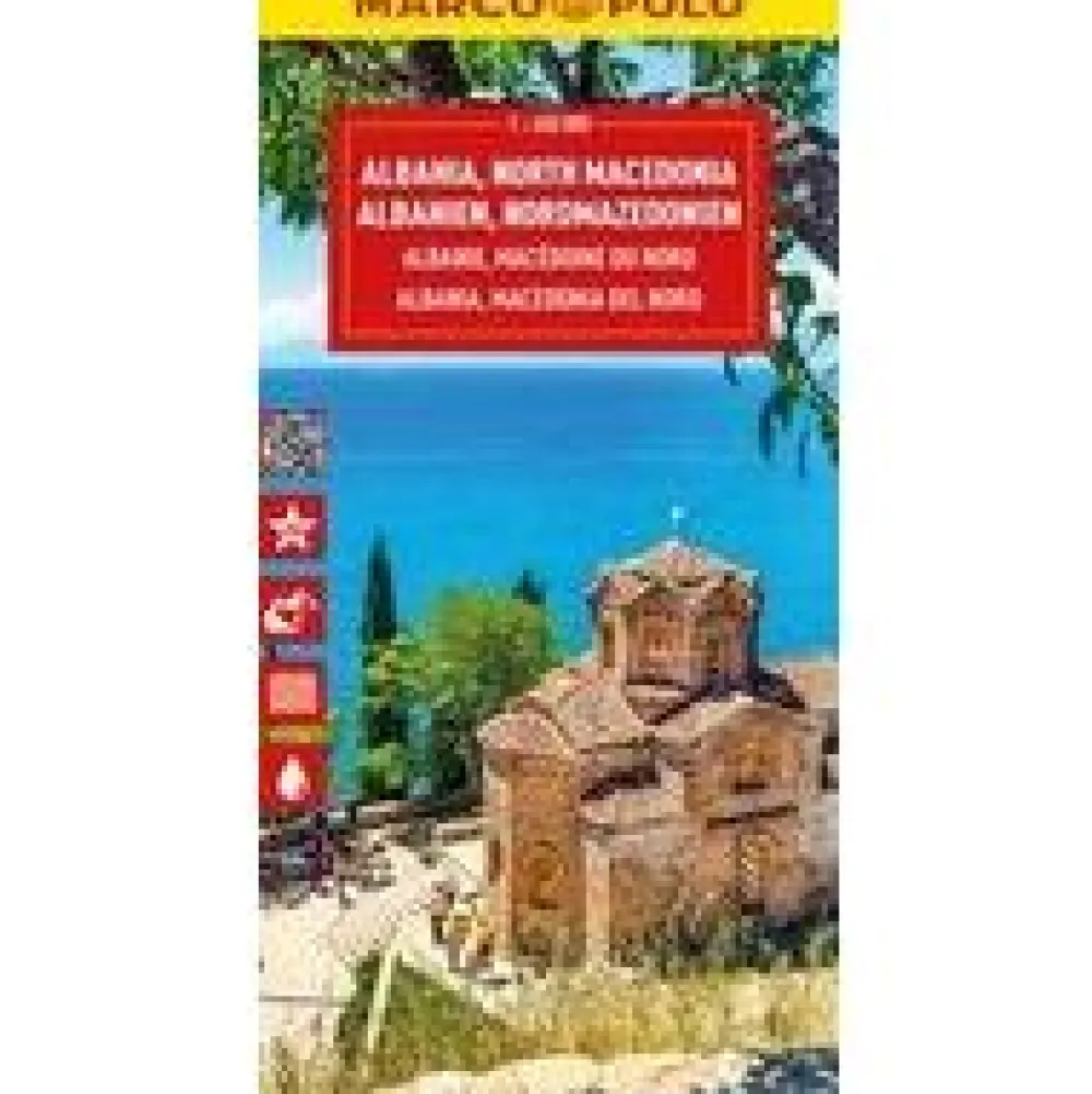 Marco Polo Balkan, Griekenland & Cyprus|Albanie, Noord-Macedonie wegenkaart