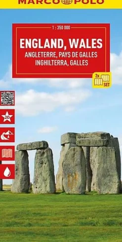 Marco Polo Groot-Brittanië & Ierland|Engeland/Wales set wegenkaarten