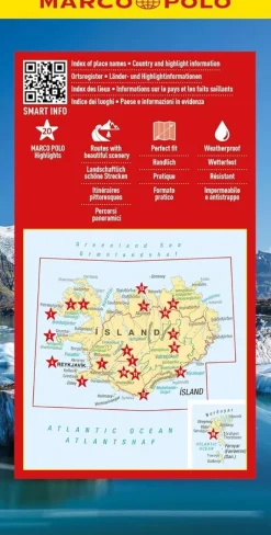 Marco Polo Scandinavië & Ijsland|IJsland & Faroer wegenkaart