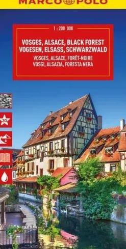 Marco Polo Duitsland|Vogezen, Elzas, Zwarte Woud wegenkaart
