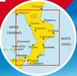 Marco Polo Italië & Malta|Wegenkaart 13 Calabria Calabrië