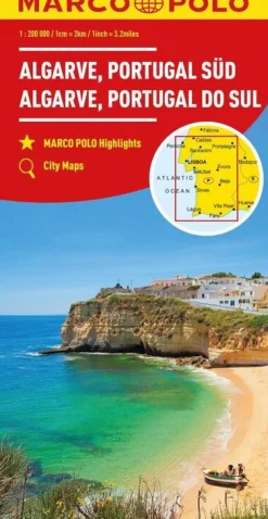 Marco Polo Spanje & Portugal|Wegenkaart Algarve Zuid Portugal