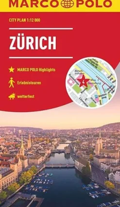 Marco Polo Zwitserland|Wegenkaart City map Zürich