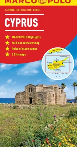 Marco Polo Balkan, Griekenland & Cyprus|Wegenkaart Cyprus