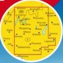 Marco Polo Italië & Malta|Wegenkaart Lombardije-
