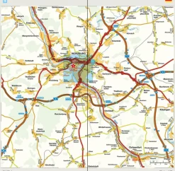 Marco Polo Duitsland|Wegenkaart Noord Beieren 12