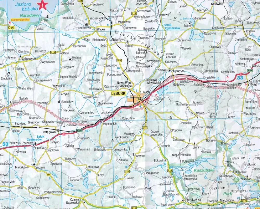 Marco Polo Oost-Europa|Wegenkaart Polen Noord