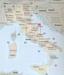 Marco Polo Italië & Malta|Wegenkaart Umbrie Marken