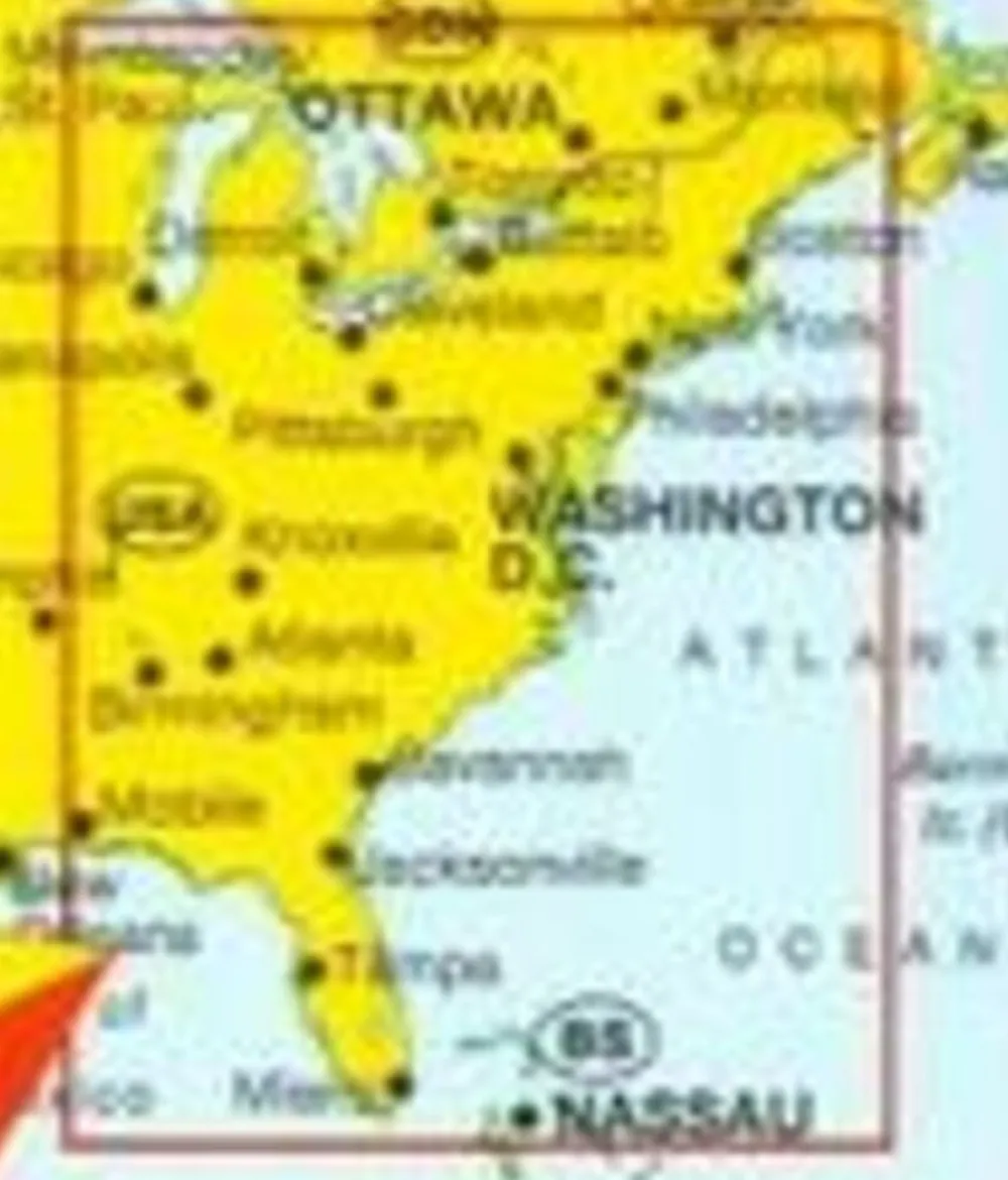 Marco Polo Verenigde Staten|Wegenkaart USA Oost