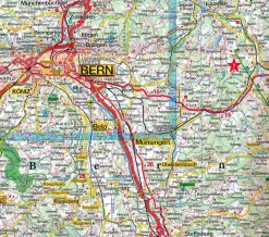 Marco Polo Zwitserland|Wegenkaart Zwitserland West