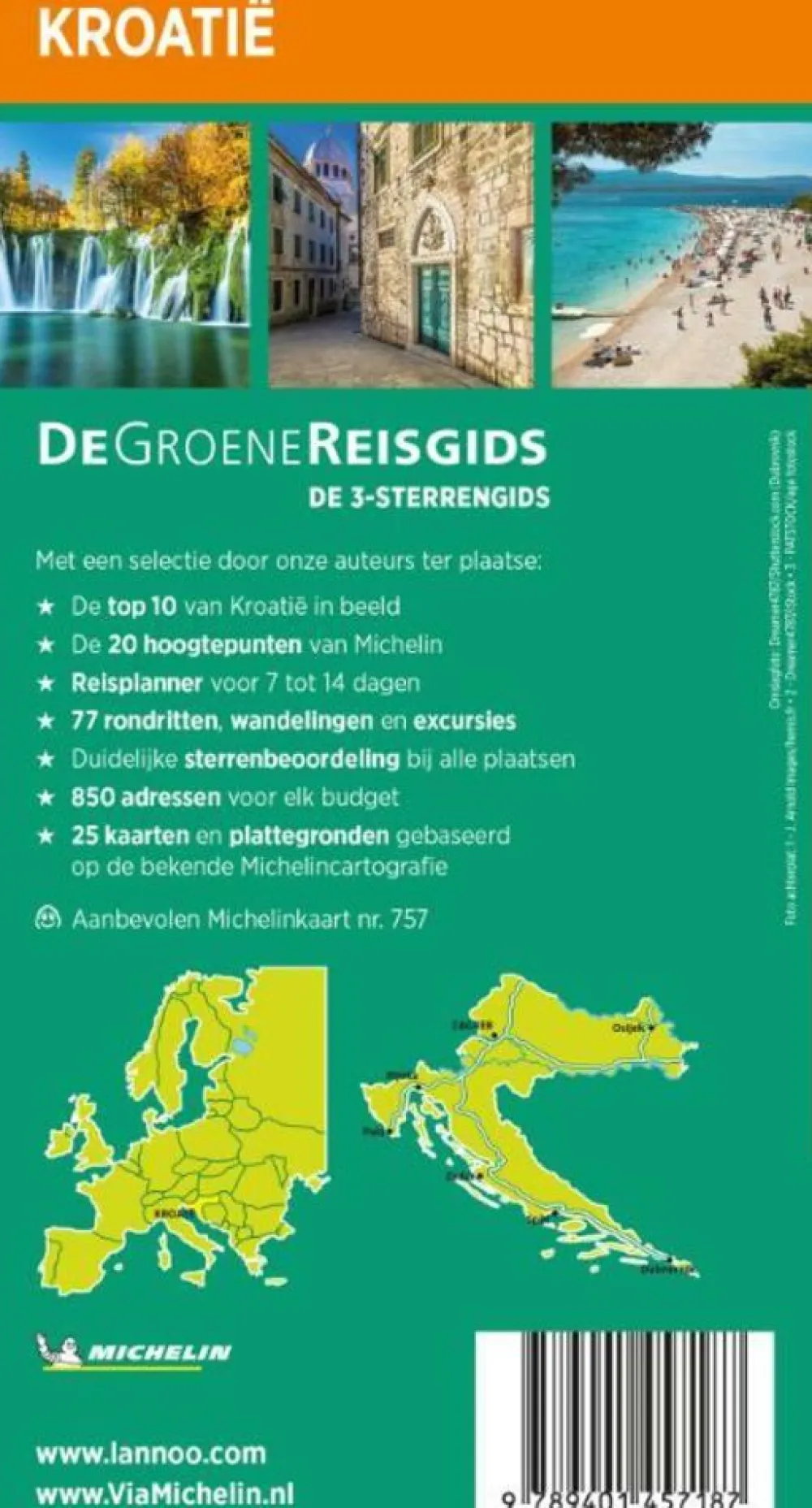 Michelin Balkan, Griekenland & Cyprus|Groene Reisgids Kroatië