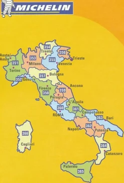 Michelin Italië & Malta|Wegenkaart 361 Abruzzo, Molise