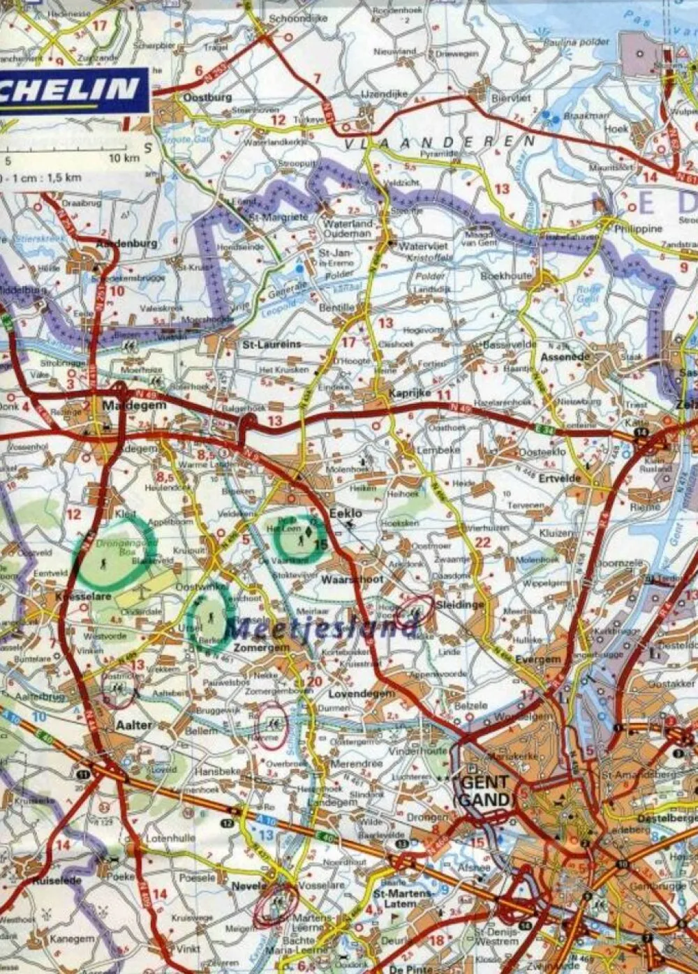 Michelin Benelux|Wegenkaart 373 Antwerpen