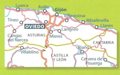 Michelin Spanje & Portugal|Wegenkaart 142 Asturias Costa Verde