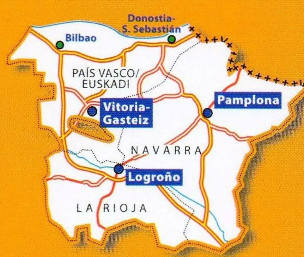 Michelin Spanje & Portugal|Wegenkaart 573 Baskenland, Navarra & Rioja