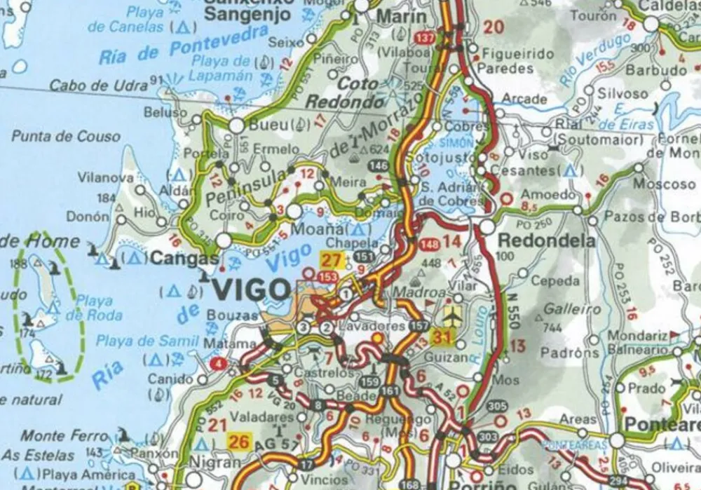 Michelin Spanje & Portugal|Wegenkaart 573 Baskenland, Navarra & Rioja