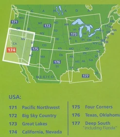 Michelin Verenigde Staten|Wegenkaart 174 Californië