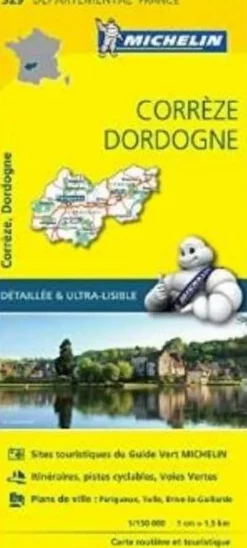 Michelin Frankrijk|Wegenkaart 329 Correze - Dordogne