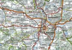 Michelin Duitsland|Wegenkaart 545 Duitsland Zuidwest